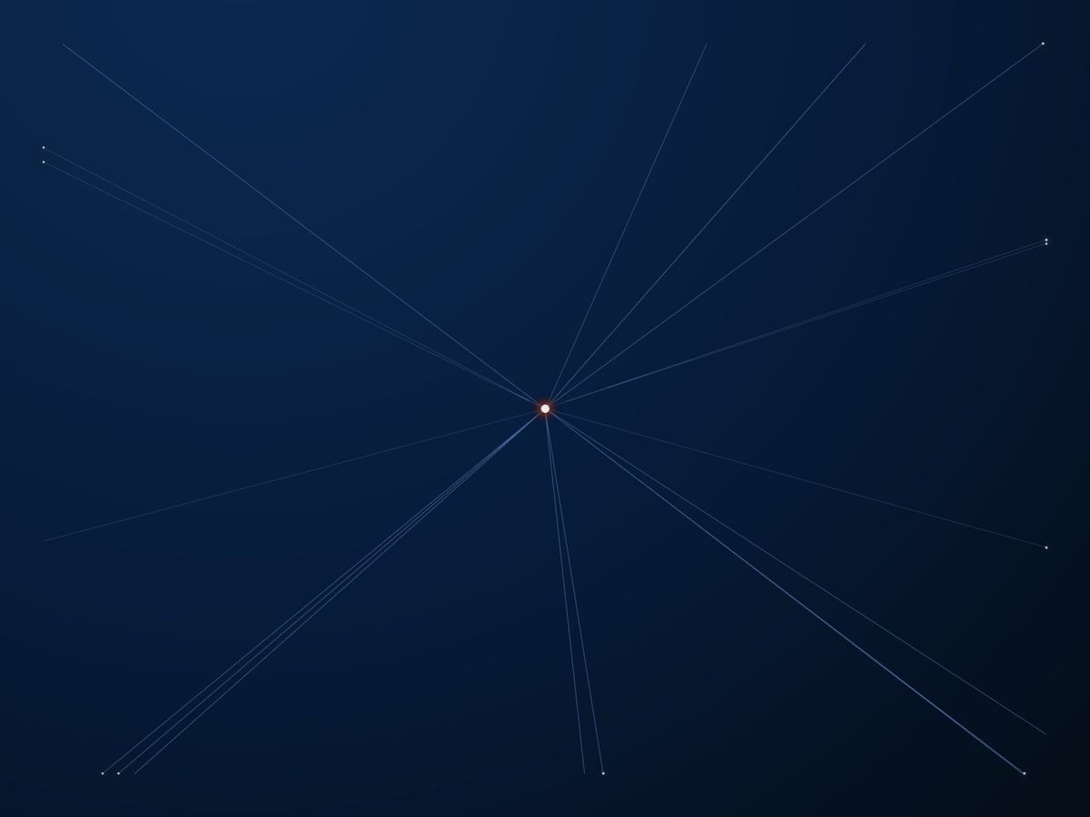 Converging connection lines graphic representing getting in touch with Teimetra